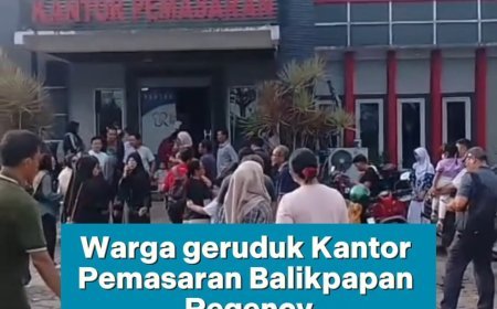 Warga Geruduk Kantor Pemasaran Balikpapan Regency