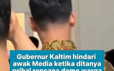 Gubernur Kaltim Hindari Awak Media Ketika Ditanya Perihal Rencana Demo Warga