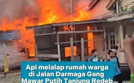 Api Melalap Rumah Warga di Jalan Dermaga, Berau
