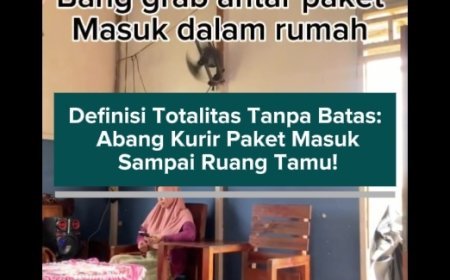 Definisi Totalitas Tanpa Batas: Abang Kurir Paket Masuk Sampai Ruang Tamu! 🤣🤣