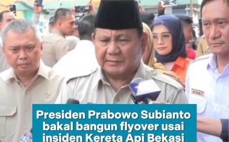 Probowo Bakal Bangun Fly Over di Bekasi, Usai Insiden Kecelakaan Kereta Api