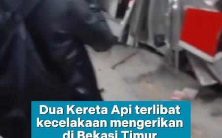 Kecelakan Kereta Api di Bekasi Timur