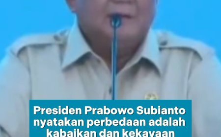 Prabowo Sebut Perbedaan adalah Kebaikan