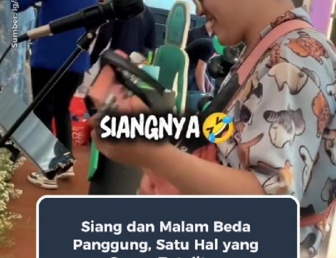 Siang dan Malam Beda Panggung, Satu Hal yang Sama: Totalitas