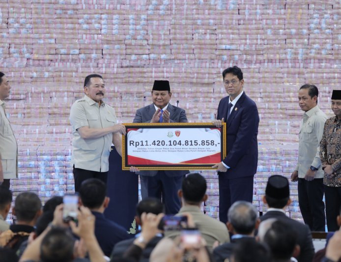 Kejagung Setor Rp11,4 Triliun ke Kementerian Keuangan