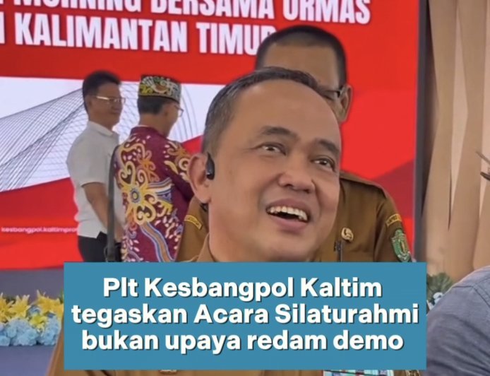 Plt Kesbangpol Kaltim bantah pelaksanaan acara silaturahmi dan coffe morning bersama puluhan ormas