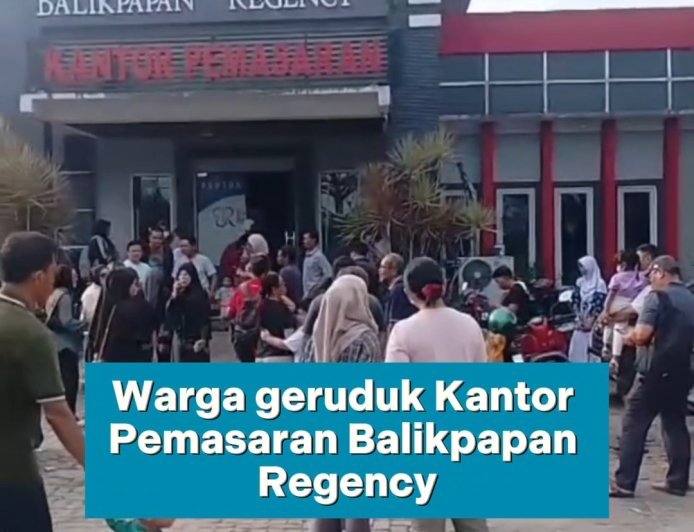 Warga Geruduk Kantor Pemasaran Balikpapan Regency