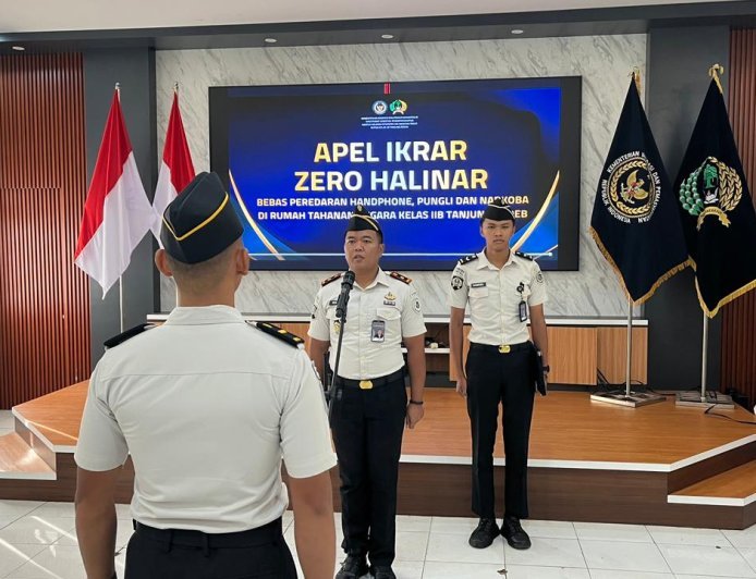 ​Perangi Handphone, Pungli, dan Narkoba, Rutan Tanjung Redeb Gelar Ikrar Zero HALINAR