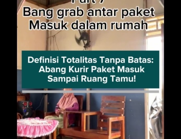Definisi Totalitas Tanpa Batas: Abang Kurir Paket Masuk Sampai Ruang Tamu! 🤣🤣
