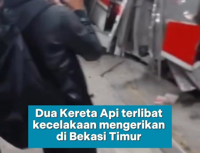 Kecelakan Kereta Api di Bekasi Timur