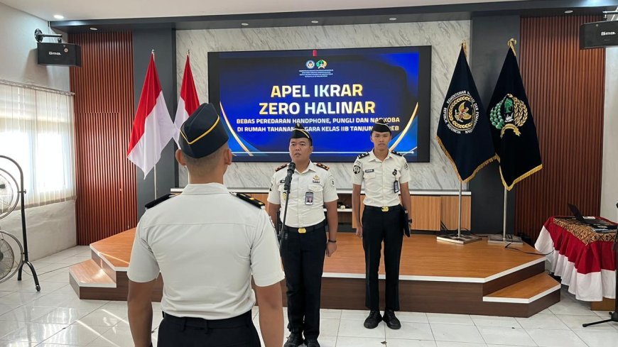 ​Perangi Handphone, Pungli, dan Narkoba, Rutan Tanjung Redeb Gelar Ikrar Zero HALINAR