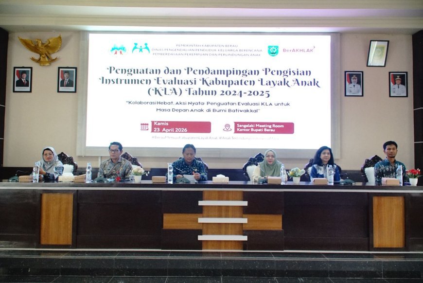 Evaluasi KLA Berau, Sekda Minta Perangkat Daerah Fokus pada Penguatan Indikator Lemah