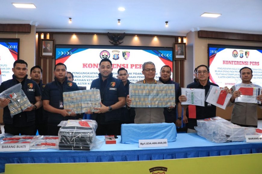 Polda Kaltim Ungkap Korupsi BLKI Balikpapan: Modus Pinjam Bendera, Uang Rp1 Miliar Disita