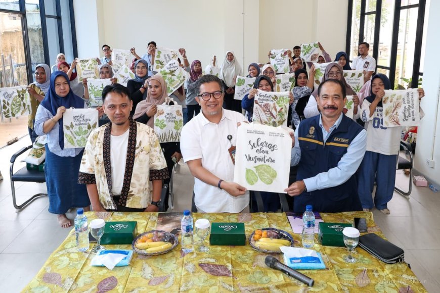 OIKN dan Bank Indonesia Perkuat Ekonomi Kreatif IKN Lewat Pelatihan Ecoprint