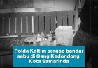 Polda Kaltim Gerebek Sarang Narkoba di Gang Kedondong Samarinda, Dua Tersangka dan 182 Poket Sabu Diamankan