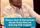Massa Aksi Desak Rudy Mas'ud Intruksikan Golkar Kaltim Setujui Hak Angket