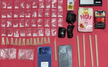 Polres Berau Tangkap Pengedar di Gunung Tabur, 59 Poket Sabu Disita