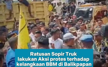 Sopir Truk di Balikpapan Gelar Demonstrasi