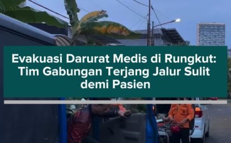 Evakuasi Darurat Medis di Rungkut: Tim Gabungan Terjang Jalur Sulit demi Pasien