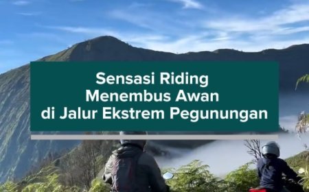 Sensasi Riding Menembus Awan di Jalur Ekstrem Pegunungan
