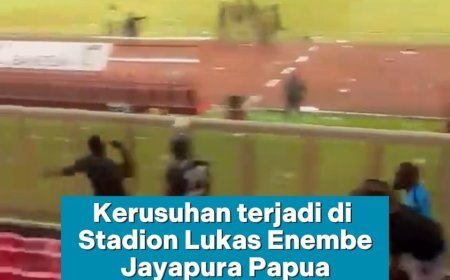 Kerusuhan Terjadi di Stadion Lukas Enembe Papua