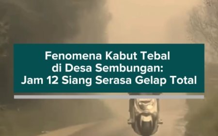 Fenomena Kabut Tebal di Desa Sembungan: Jam 12 Siang Serasa Gelap Total