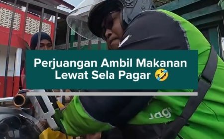 Perjuangan Ambil Makanan Lewat Sela Pagar: Penerima Putar Otak
