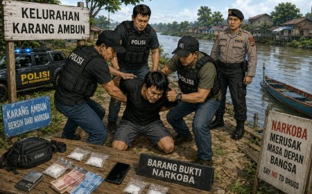 Polres Berau Amankan Pria Berinisial MJ di Karang Ambun, Kedapatan Simpan Sabu 2,05 Gram