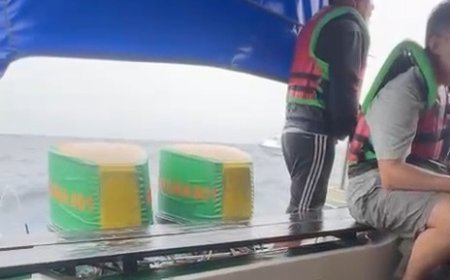 Dihantam Gelombang Tinggi, Speedboat Rute Maratua - Tanjung Redeb Nyaris Tenggelam di Tengah Laut