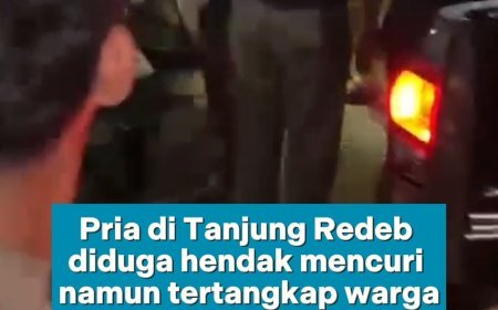 Seorang Pria Diduga Ingin Melakukan Pencurian, Namun Tertangkap Basah Oleh Warga