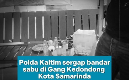 Polda Kaltim Gerebek Sarang Narkoba di Gang Kedondong Samarinda, Dua Tersangka dan 182 Poket Sabu Diamankan