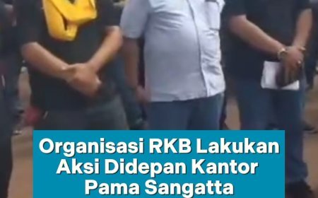 Organisasi RKB Lakukan Aksi Didepan Kantor Pama Sangatta
