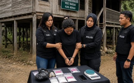 Jadi Kurir Sabu 6,85 Gram, Wanita Muda Berinisial NB Diringkus Polsek Talisayan