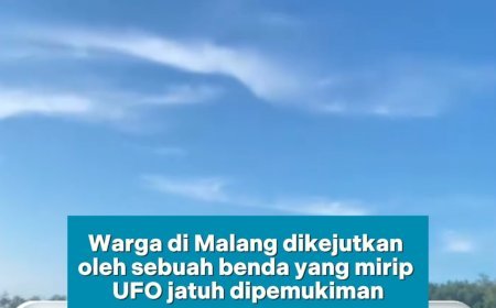 Benda Mirip UFO Jatuh di Jawa Timur