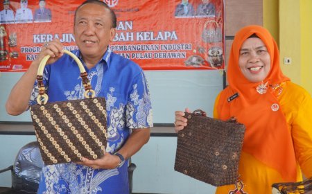 Derawan Gelar Pelatihan Kerajinan Limbah Kelapa, Dorong Industri Kreatif Pesisir