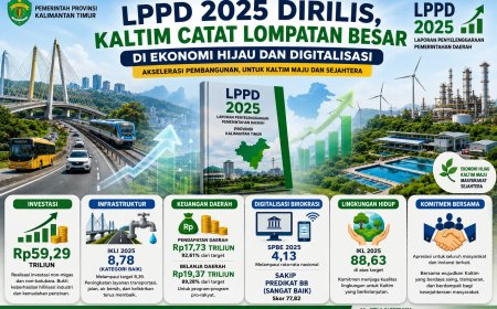 Rapor Hijau LPPD Kaltim 2025: Layanan Infrastruktur Lampaui Target, SPBE Melonjak