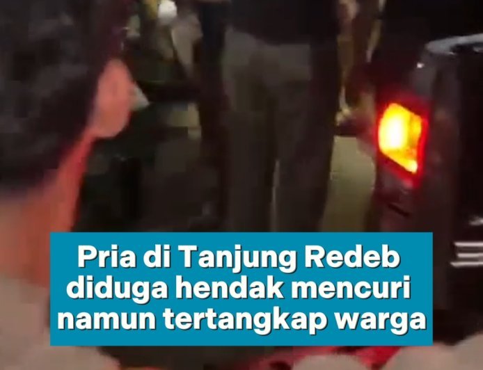 Seorang Pria Diduga Ingin Melakukan Pencurian, Namun Tertangkap Basah Oleh Warga