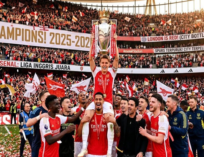 Buka Puasa Gelar 22 Tahun! Arsenal Resmi Juara Liga Inggris 2025/2026