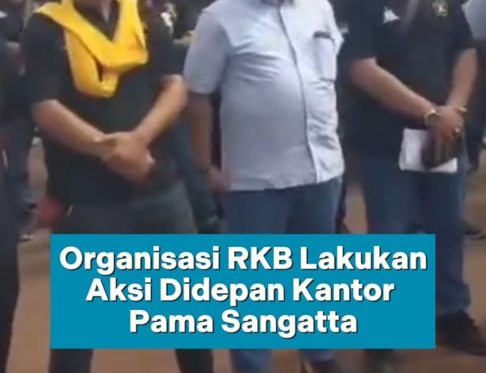 Organisasi RKB Lakukan Aksi Didepan Kantor Pama Sangatta
