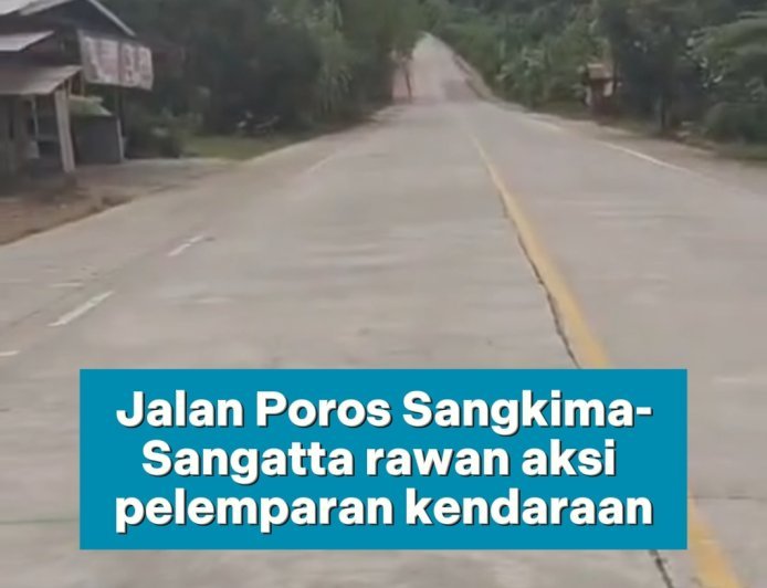 Bikin Resah, Jalan Poros Sangatta Rawan Pelemparan Batu Ke Kendaraan