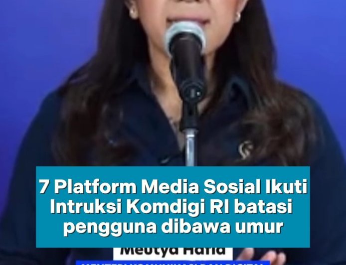 RESMI ANAK DI BAWAH UMUR DIBATASI MAIN MEDSOS!