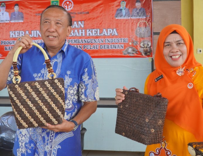 Derawan Gelar Pelatihan Kerajinan Limbah Kelapa, Dorong Industri Kreatif Pesisir