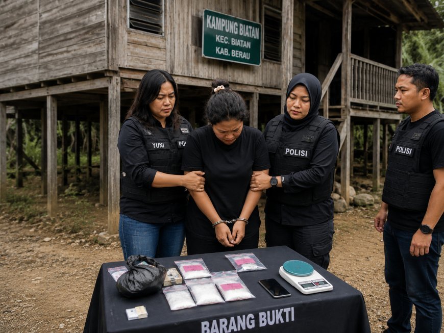 Jadi Kurir Sabu 6,85 Gram, Wanita Muda Berinisial NB Diringkus Polsek Talisayan