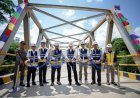 ​Dobrak Isolasi Geografis, Pemkab Paser Resmikan Jembatan Permanen Sei Kasungai di Desa Terpencil
