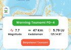 BMKG Resmi Cabut Peringatan Bahaya Tsunami Imbas Gempa Filipina