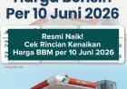 Resmi Naik! Cek Rincian Kenaikan Harga BBM Pertamax 92 dan Pertamax Green 95 per 10 Juni 2026