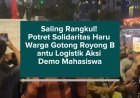 Saling Rangkul! Potret Solidaritas Haru Warga Gotong Royong Bantu Logistik Aksi Demo Mahasiswa