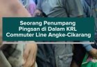 Seorang Penumpang Pingsan di Dalam KRL Commuter Line Angke-Cikarang
