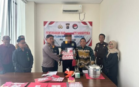 Polres Berau Musnahkan 28,51 Gram Sabu Hasil Pengungkapan 6 Kasus Narkoba 2026