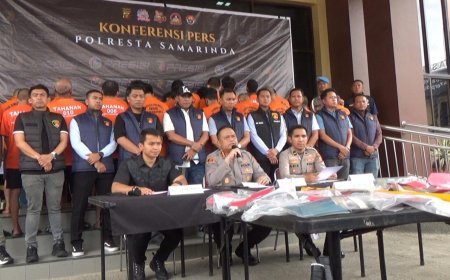 Polresta Samarinda  Ungkap 37 Kasus Pencurian Sepanjang Mei 2026